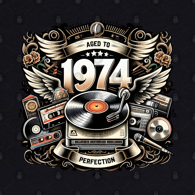 Aged to perfection 1974 Vinyl LP Music Record and Cassette tapes by O.M.Art&Yoga